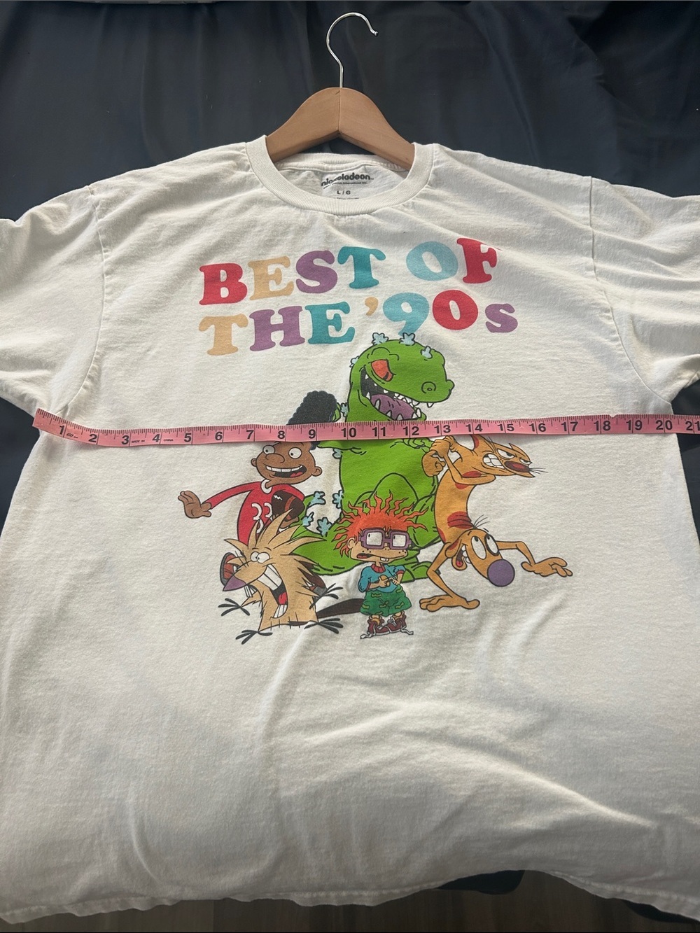 ♻️ Nickelodeon Best Of The 90s T Shirt Rugrats Hey Arnold Catdog Angry Beavers M - Picture 6 of 6